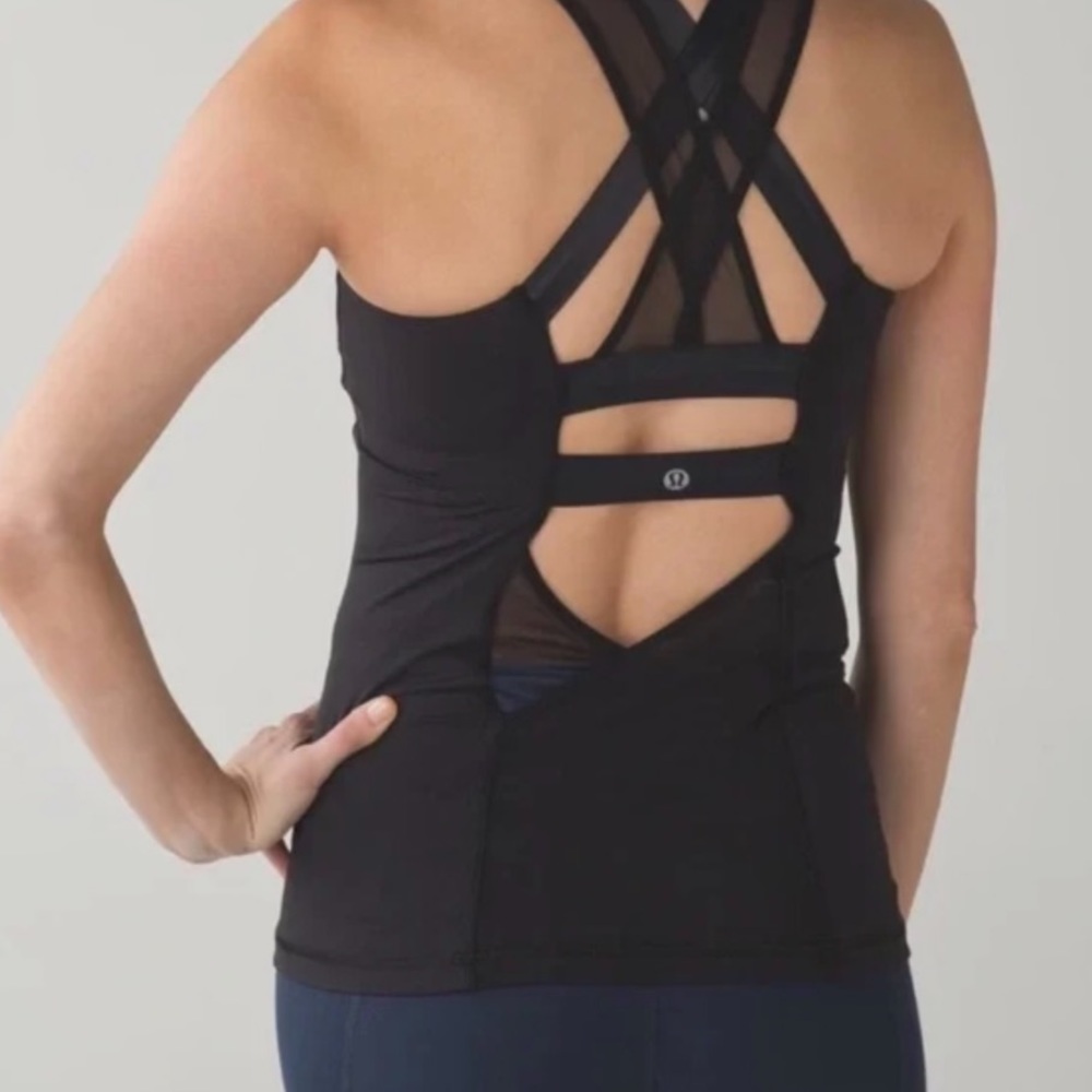 Lululemon Ready Set Sweat Tank Dot Size 4